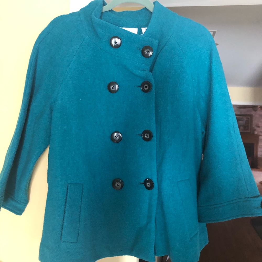 Aqua Chico’s jacket